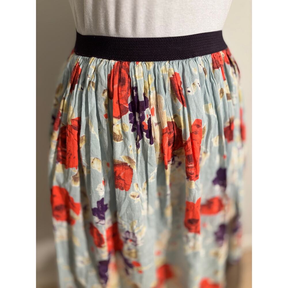 GINA TRICOT French Garden 100% Cotton Flounce skirt - Picture 2 of 7